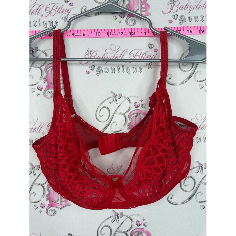 Freya bra Red Lace Underwire Bra 34H